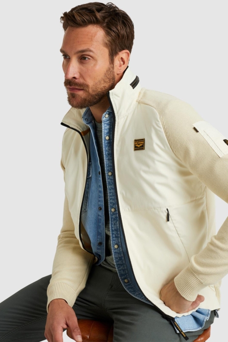 PME legend zip jacket material mix hybrid sty